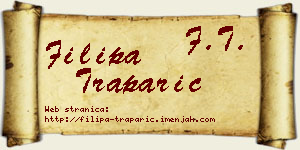 Filipa Traparić vizit kartica